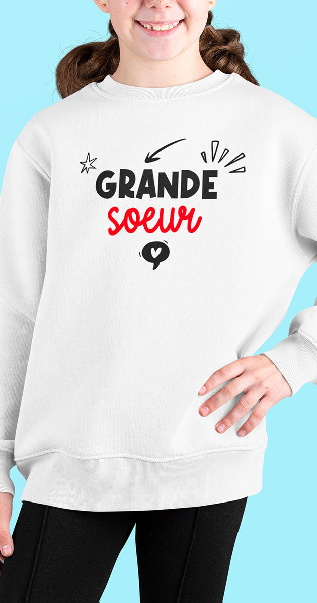 pull grande fille soeur les droles shop