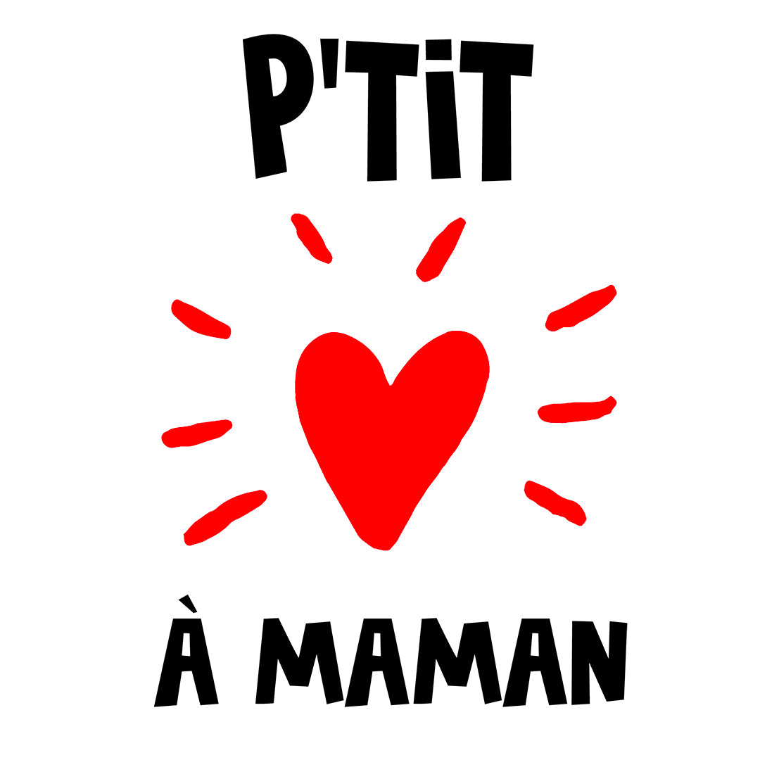 P'TIT COEUR À MAMAN | T-shirt drôle enfant