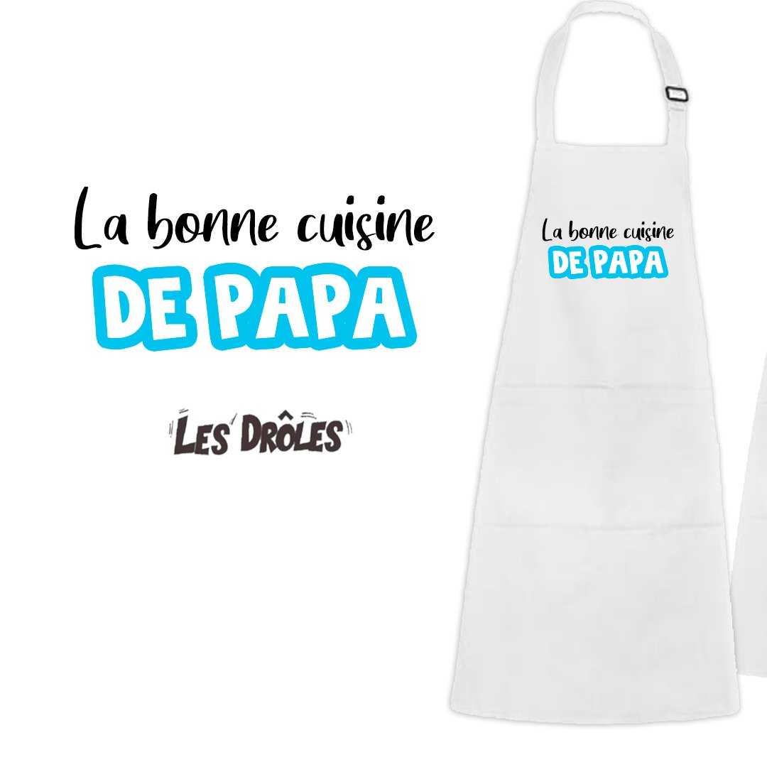 OFFRE LANCEMENT | Tablier de cuisine "BONNE CUISINE DE PAPA"