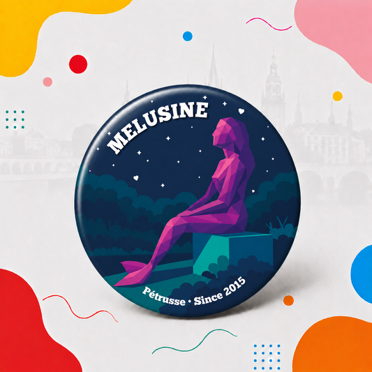 Magnet décapsuleur Luxembourg Mélusine – souvenir pop art de la statue de la Pétrusse, Since 2015