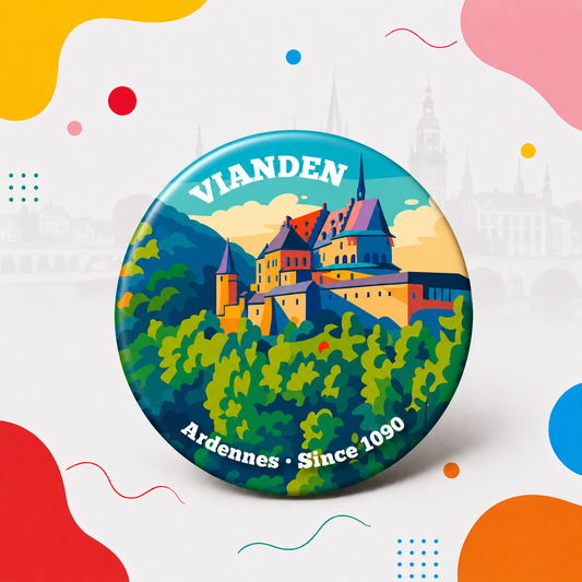 Magnet décapsuleur Luxembourg – Vianden souvenir Château de Vianden Luxembourg