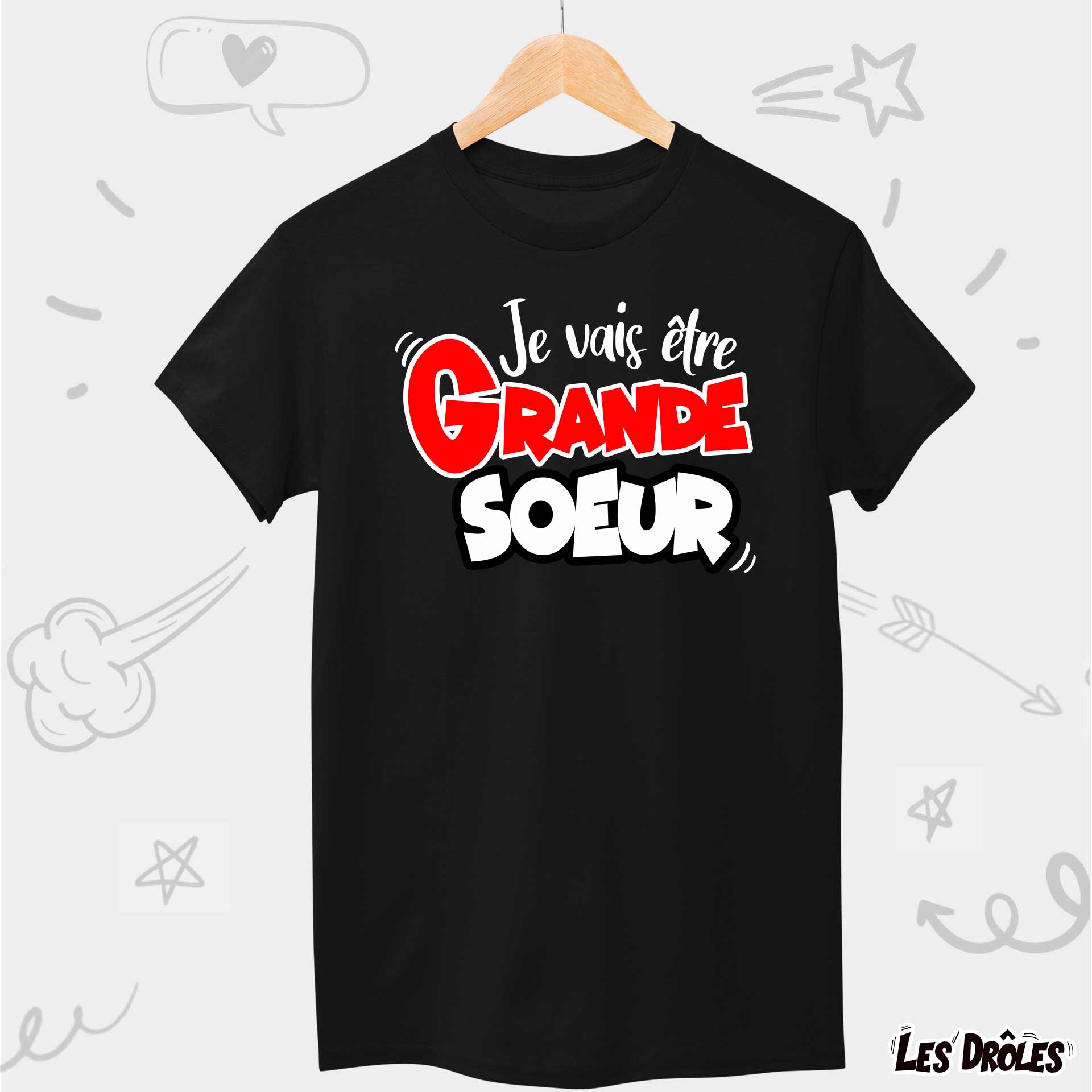 Je vais être grande-sœur - future grande soeur' Body Bébé Je vais être grande-sœur - future grande soeur' Body Bébé