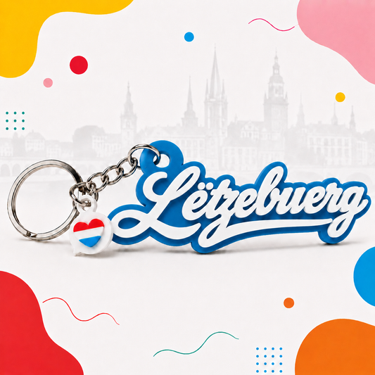 Porte Clés Letzebuerg Bleu & Blanc