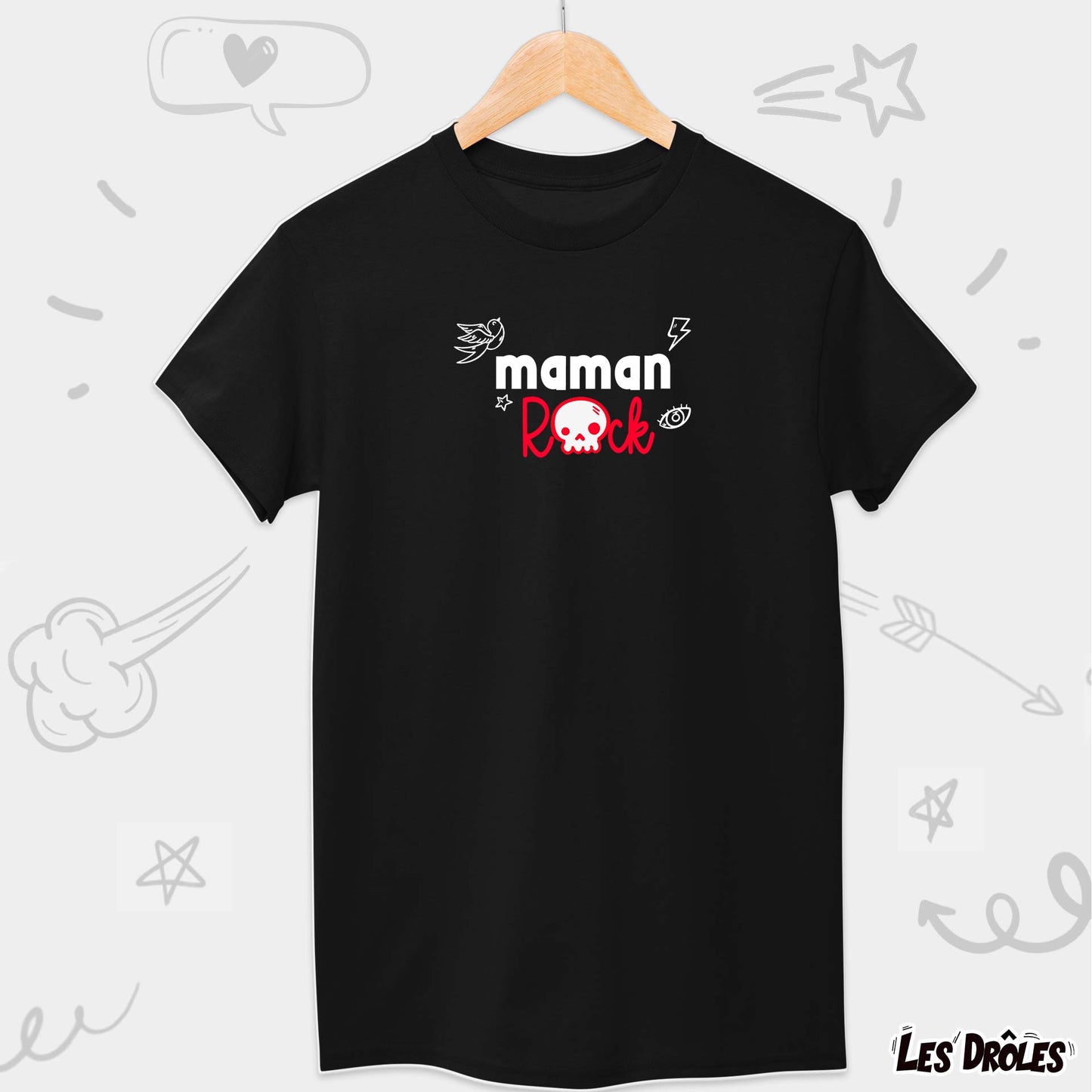 T-shirt Maman Rock
