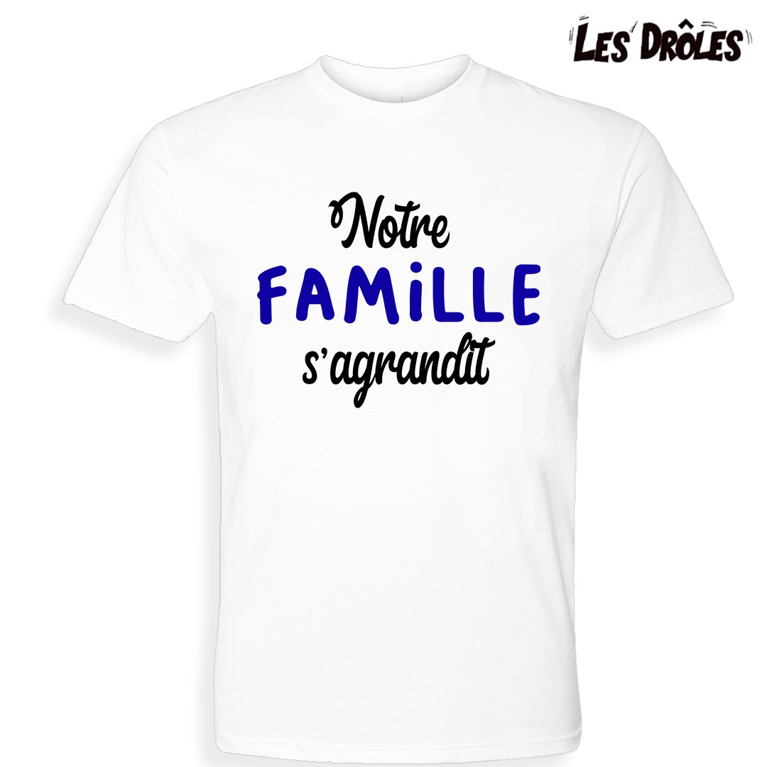 NOUVEAUTÉ | T-shirt adulte "NOTRE FAMILLE S'AGRANDIT"