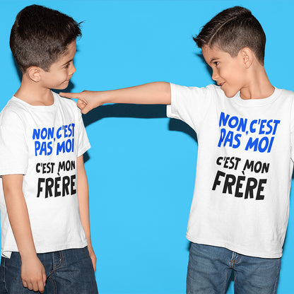 DUO de 2 Tee-shirts "C'EST MON FRÈRE" +Surprise 🎁