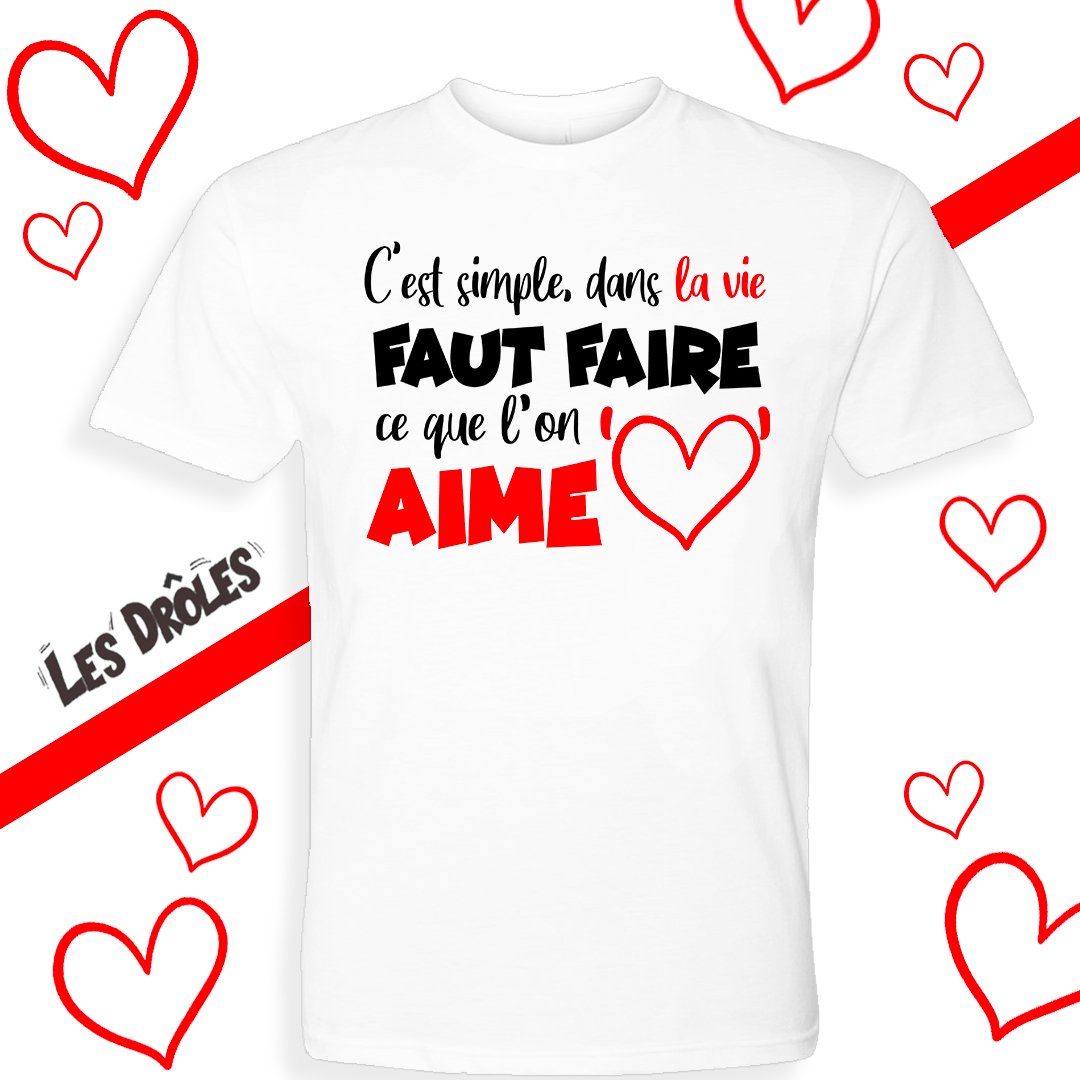 T-shirt enfant "FAIRE CE QUE L'ON AIME"