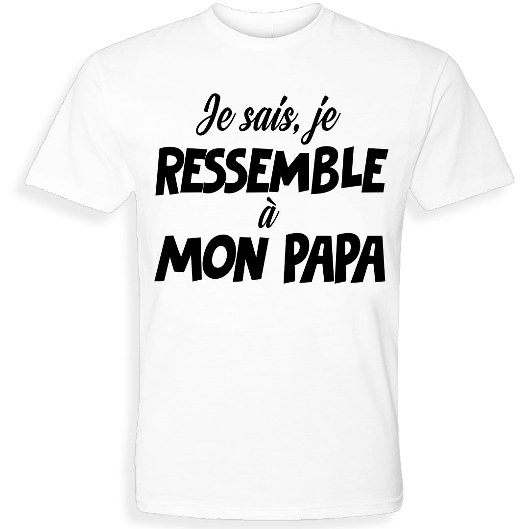 RESSEMBLE À PAPA | T-shirt drôle enfant
