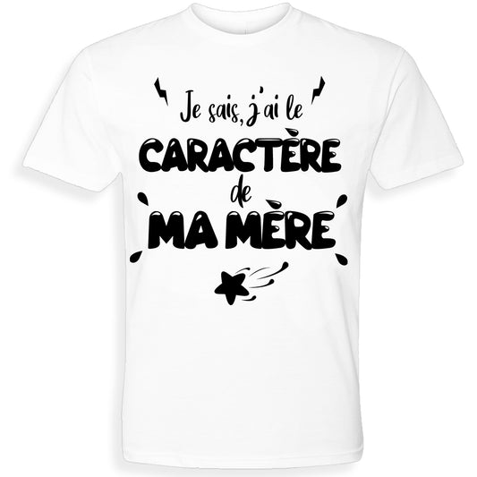 CARACTÈRE DE MA MÈRE | T-shirt drôle enfant