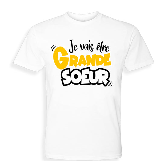 Tee shirt je vais etre grande soeur